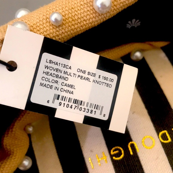 Lele Sadoughi Woven Knotted Pearl Headband - Picture 5 of 10